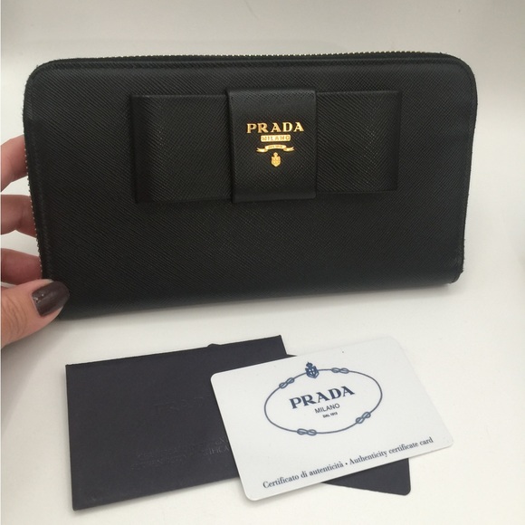 Prada Handbags - Authentic PRADA Saffiano Ribbon long wallet